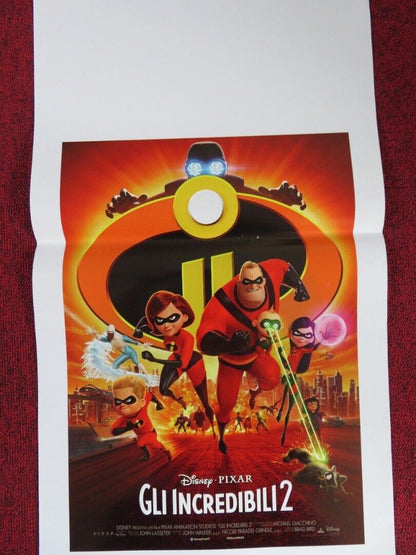 INCREDIBLES 2 ITALIAN LOCANDINA (27.5"x13") POSTER DISNEY HOLLY HUNTER 2018 Movie posters