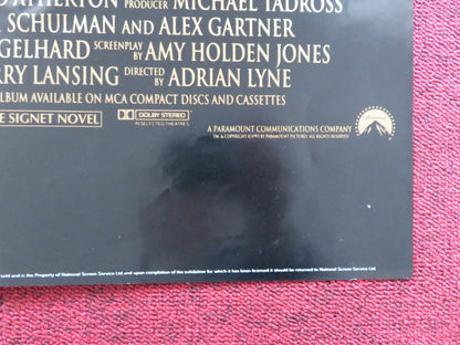 INDECENT PROPOSAL UK QUAD POSTER FOLDED ROBERT REDFORD DEMI MOORE 1993 Rendezvous Cinema Movie posters