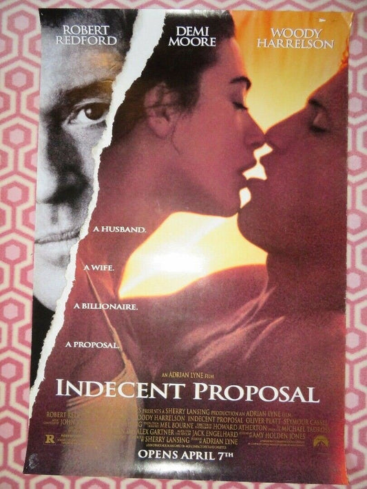 INDECENT PROPOSAL US ONE SHEET ROLLED POSTER ROBERT REDFORD 1993 - Rendezvous Cinema