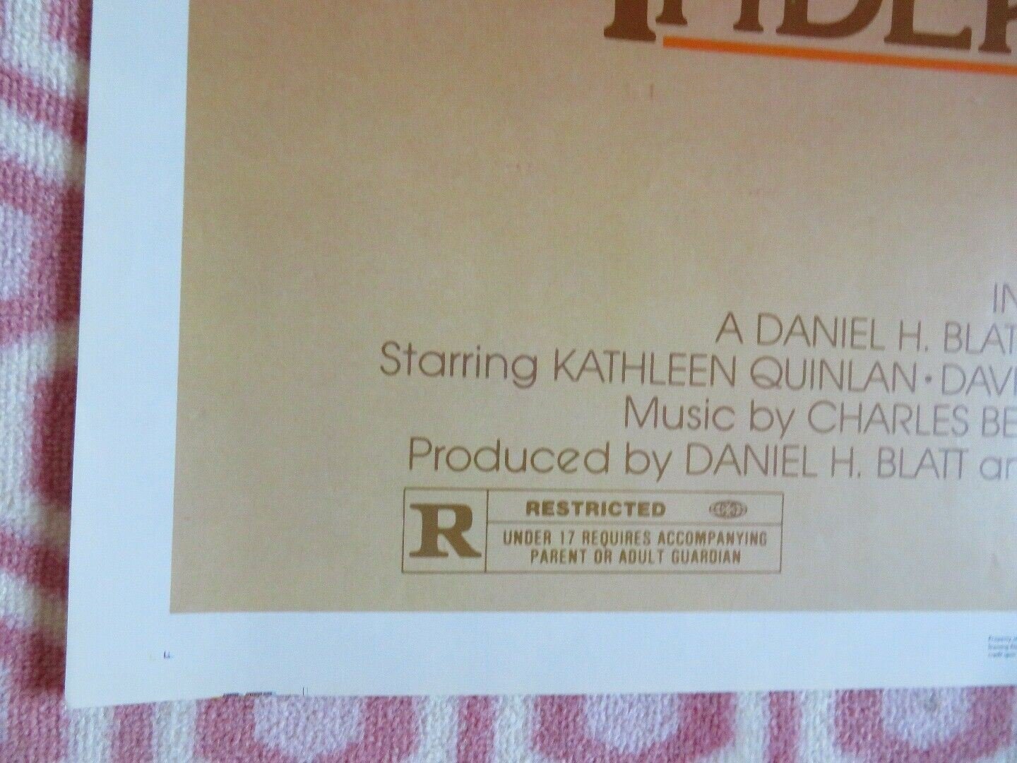 INDEPENDENCE DAY FOLDED US ONE SHEET POSTER KATHLEEN QUINLAN 1982 Movie posters