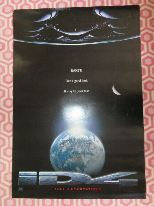 INDEPENDENCE DAY ONE SHEET ROLLED POSTER VERSION A WILL SMITH 1996 Movie posters