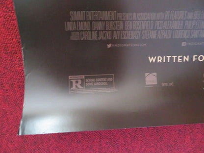 INDIGNATION US ONE SHEET ROLLED POSTER LOGAN LERMAN SARAH GADON 2016 Movie posters