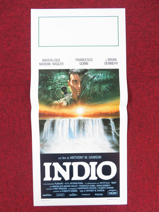 INDIO ITALIAN LOCANDINA POSTER MARVELOUS MARVIN HAGLER FRANCESCO QUINN 1989 Rendezvous Cinema Movie posters