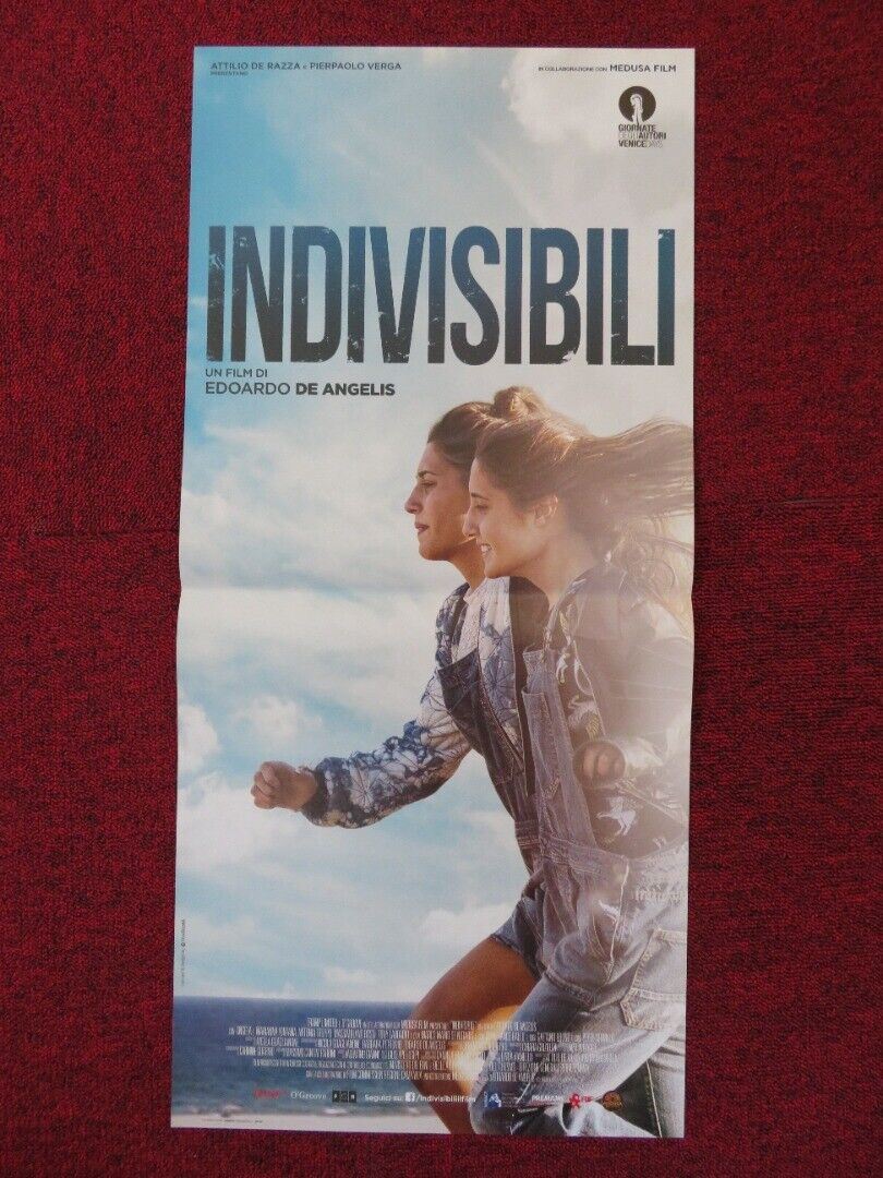 INDIVISIBILI ITALIAN LOCANDINA (26.5"x12.5") POSTER ANGELA FONTANA 2016 Rendezvous Cinema Movie posters