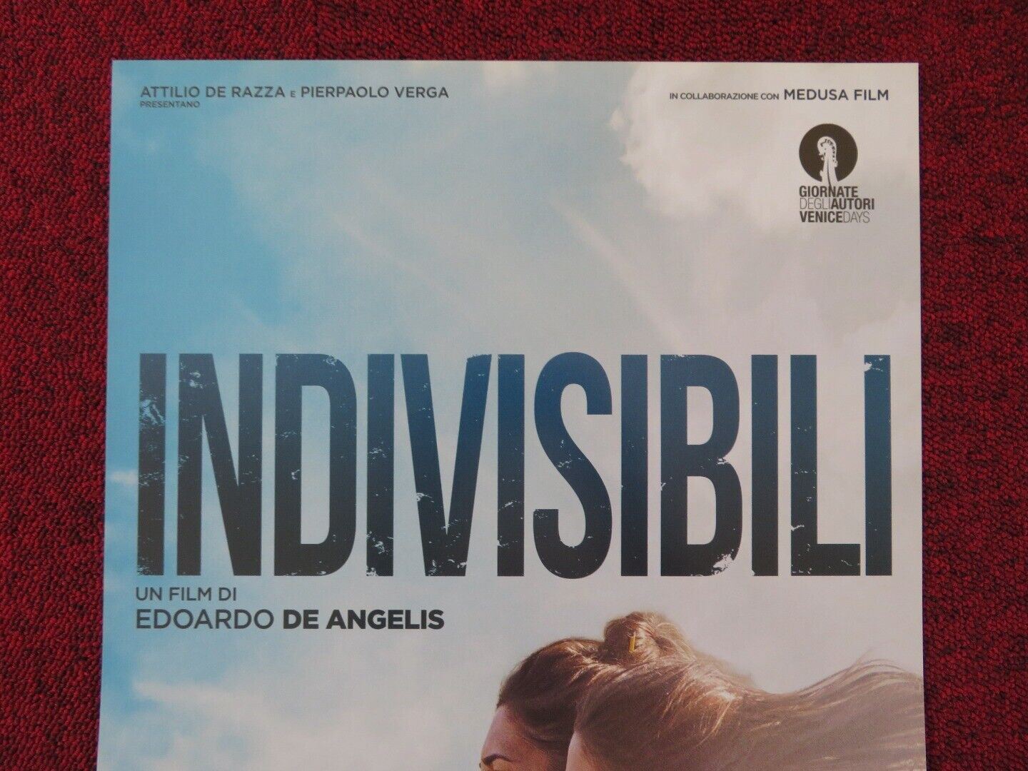 INDIVISIBILI ITALIAN LOCANDINA (26.5"x12.5") POSTER ANGELA FONTANA 2016 Rendezvous Cinema Movie posters
