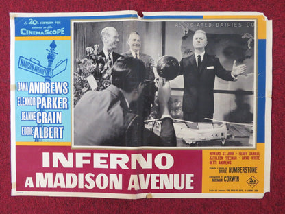 INFERNO A MADISON AVENUE - A ITALIAN FOTOBUSTA POSTER ANDREWS PARKER 1961 Rendezvous Cinema Movie posters
