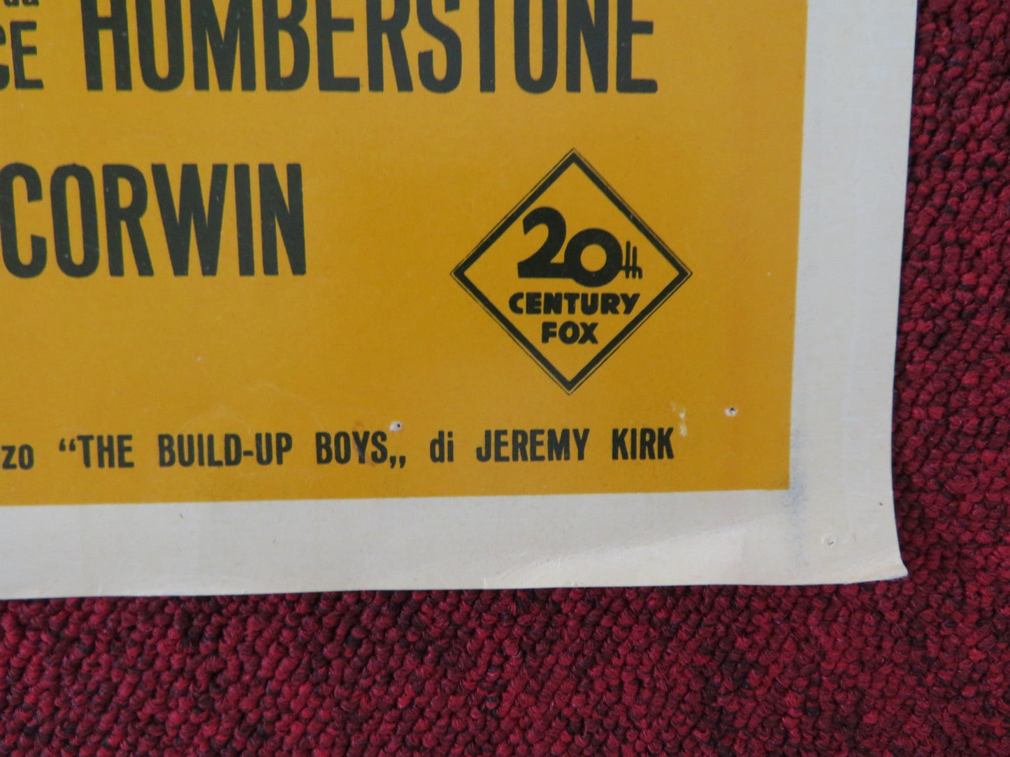 INFERNO A MADISON AVENUE - C ITALIAN FOTOBUSTA POSTER ANDREWS PARKER 1961 Rendezvous Cinema Movie posters