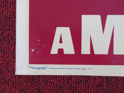 INFERNO A MADISON AVENUE - C ITALIAN FOTOBUSTA POSTER ANDREWS PARKER 1961 Rendezvous Cinema Movie posters