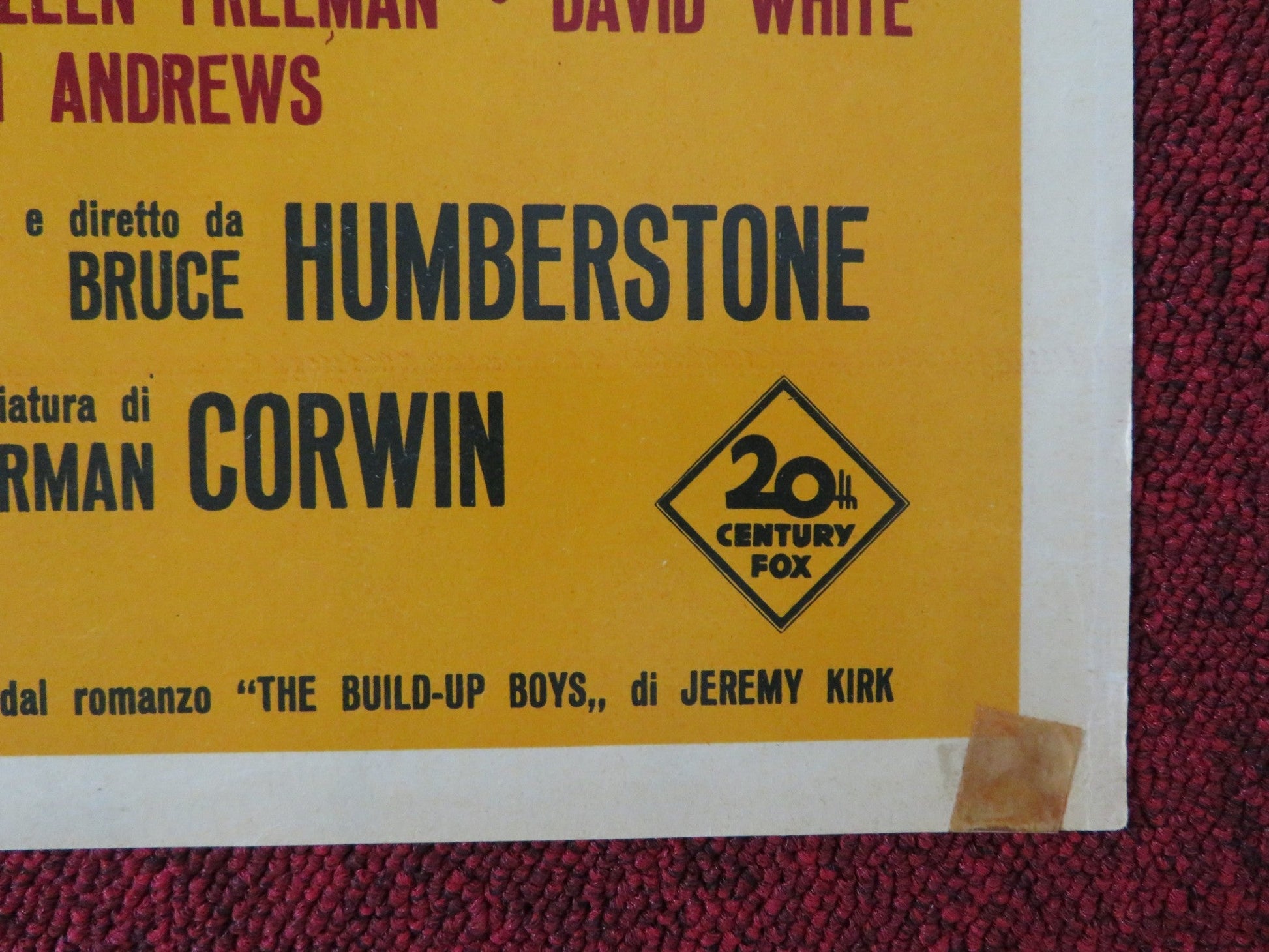 INFERNO A MADISON AVENUE / MADISON AVENUE - E ITALIAN FOTOBUSTA POSTER 1961 Rendezvous Cinema Movie posters