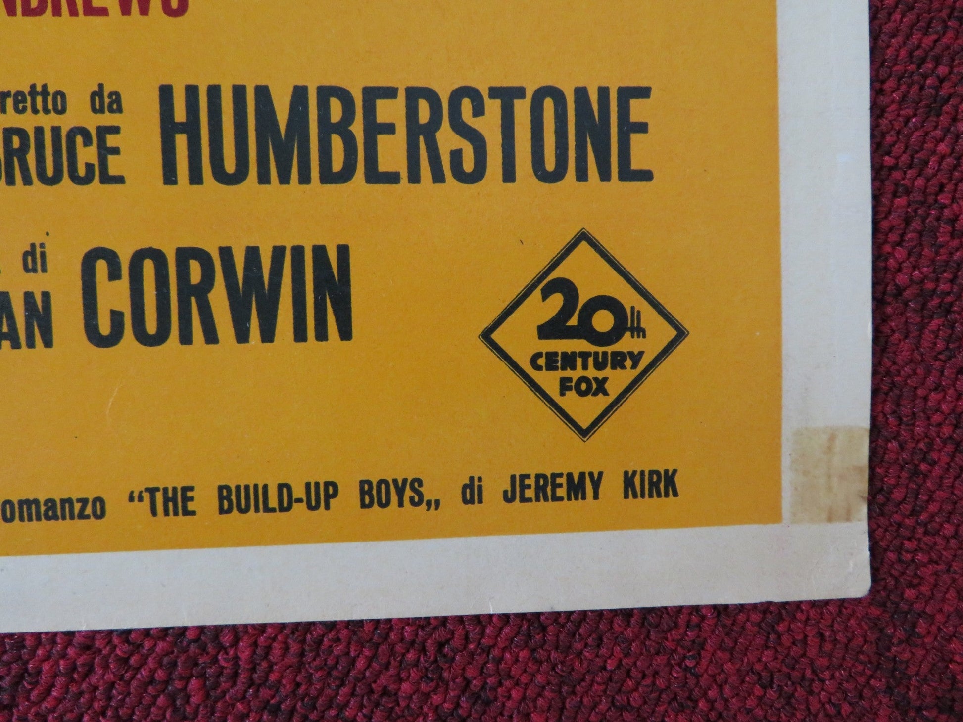 INFERNO A MADISON AVENUE / MADISON AVENUE - F ITALIAN FOTOBUSTA POSTER 1961 Rendezvous Cinema Movie posters