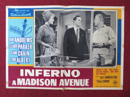 INFERNO A MADISON AVENUE / MADISON AVENUE - F ITALIAN FOTOBUSTA POSTER 1961 Rendezvous Cinema Movie posters