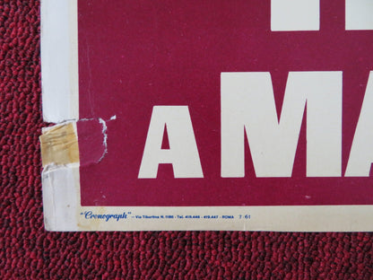 INFERNO A MADISON AVENUE / MADISON AVENUE - F ITALIAN FOTOBUSTA POSTER 1961 Rendezvous Cinema Movie posters