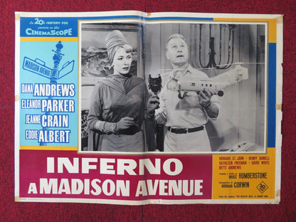 INFERNO A MADISON AVENUE / MADISON AVENUE - G ITALIAN FOTOBUSTA POSTER 1961 Rendezvous Cinema Movie posters
