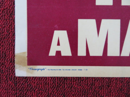 INFERNO A MADISON AVENUE / MADISON AVENUE - H ITALIAN FOTOBUSTA POSTER 1961 Rendezvous Cinema Movie posters