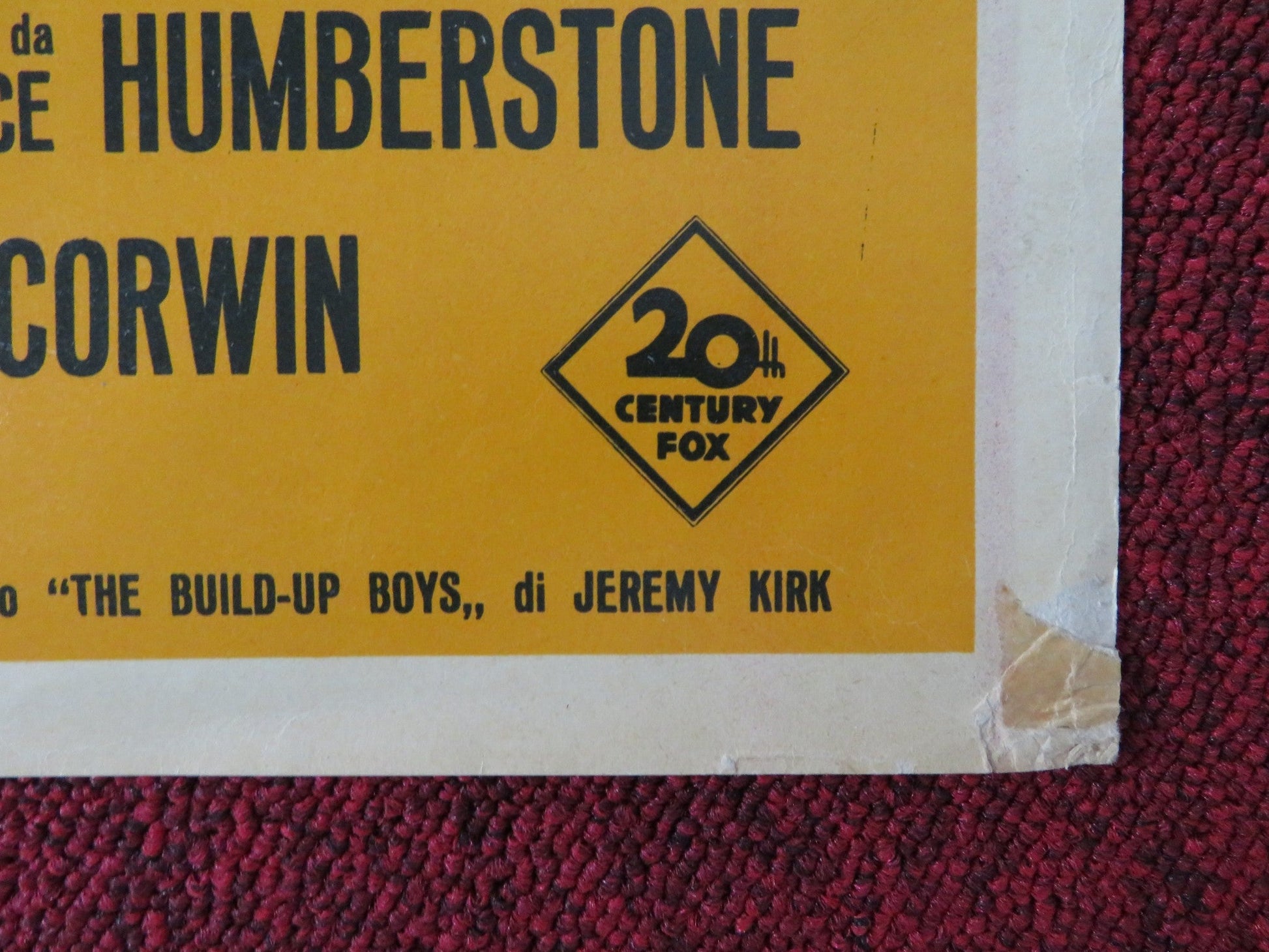 INFERNO A MADISON AVENUE / MADISON AVENUE - H ITALIAN FOTOBUSTA POSTER 1961 Rendezvous Cinema Movie posters