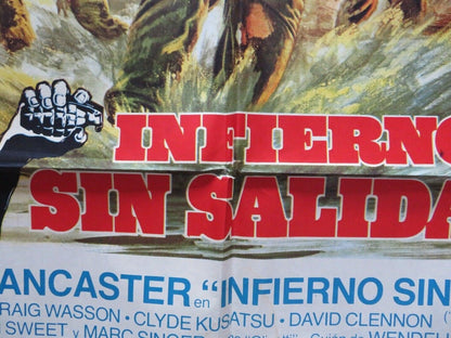 INFERNO SIN SALIDA / GO TELL THE SPAERTANS ARGENTINA ONE SHEET FOLDED POSTER Movie posters