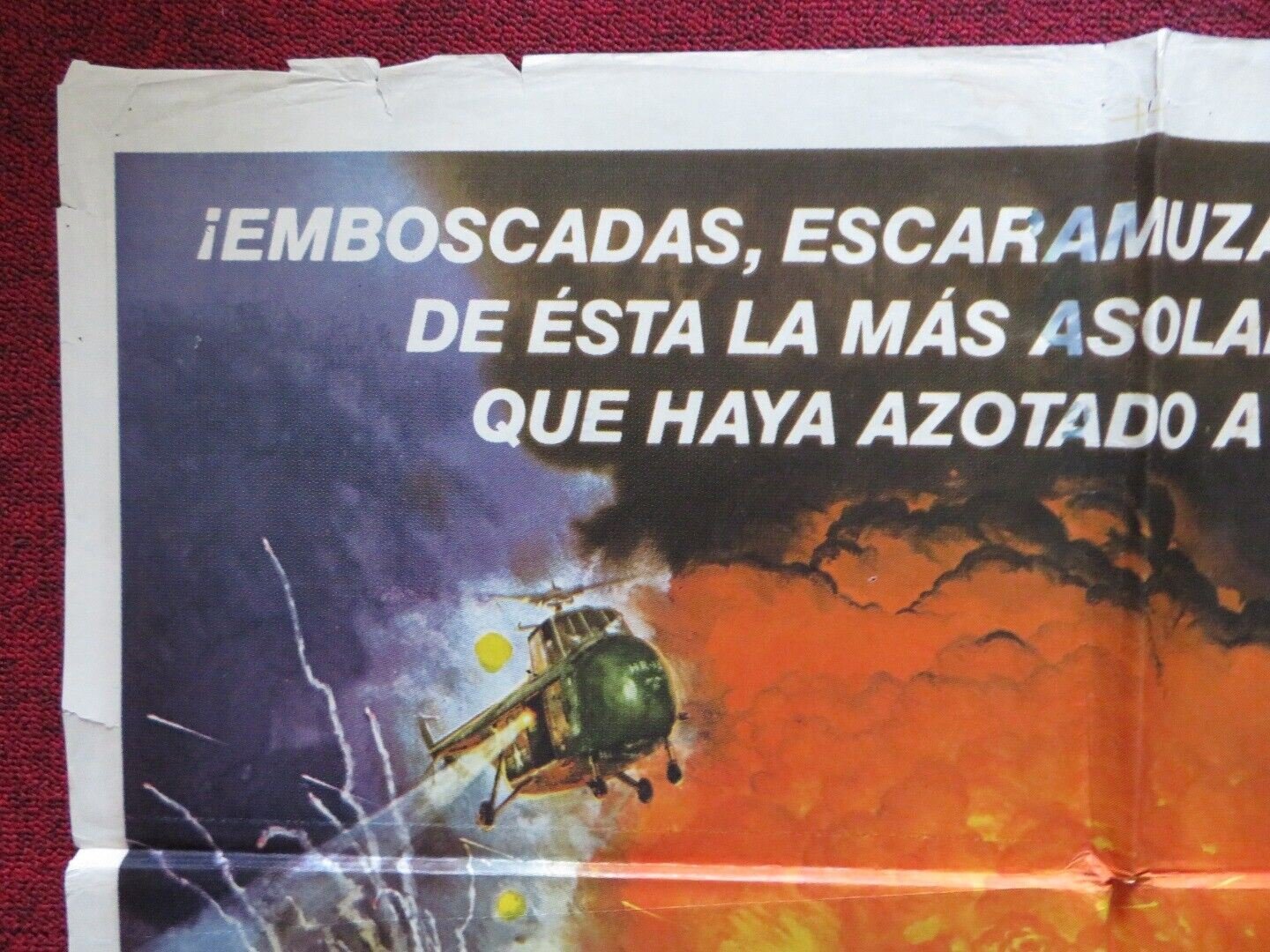 INFERNO SIN SALIDA / GO TELL THE SPAERTANS ARGENTINA ONE SHEET FOLDED POSTER Movie posters