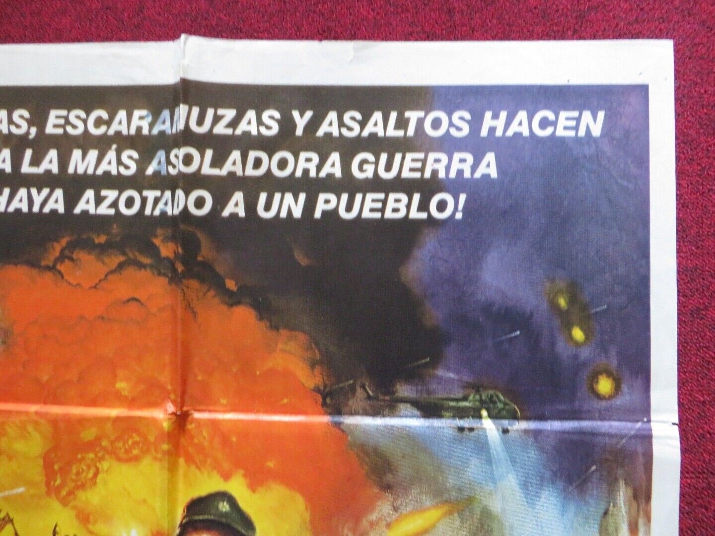 INFERNO SIN SALIDA / GO TELL THE SPAERTANS ARGENTINA ONE SHEET FOLDED POSTER Movie posters