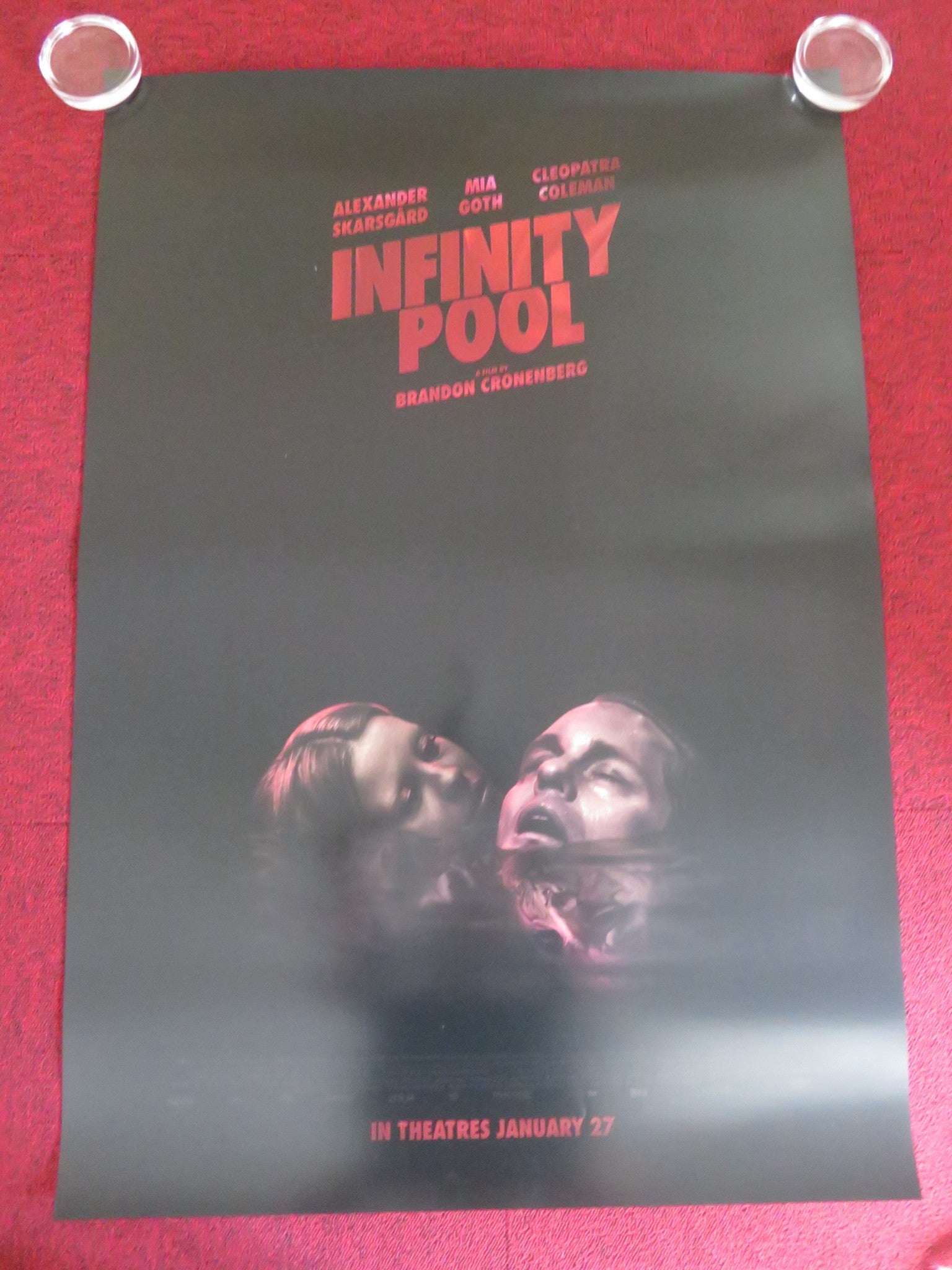 INFINITY POOL US ONE SHEET ROLLED POSTER CLEOPATRA COLEMAN A. SKARSGARD 2023 Rendezvous Cinema Movie posters
