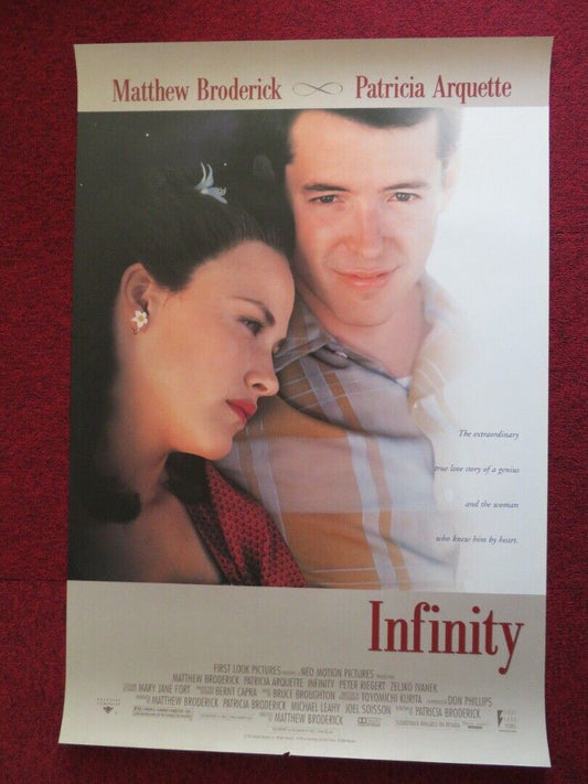 INFINITY US ONE SHEET ROLLED POSTER MATTHEW BRODERICK JEFFREY FORCE 1996 Movie posters
