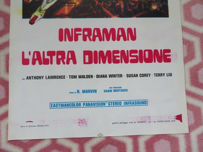 Infra-Man ITALIAN LOCANDINA (27.5"x 13") POSTER SHAW BROTHERS 1976 - Rendezvous Cinema