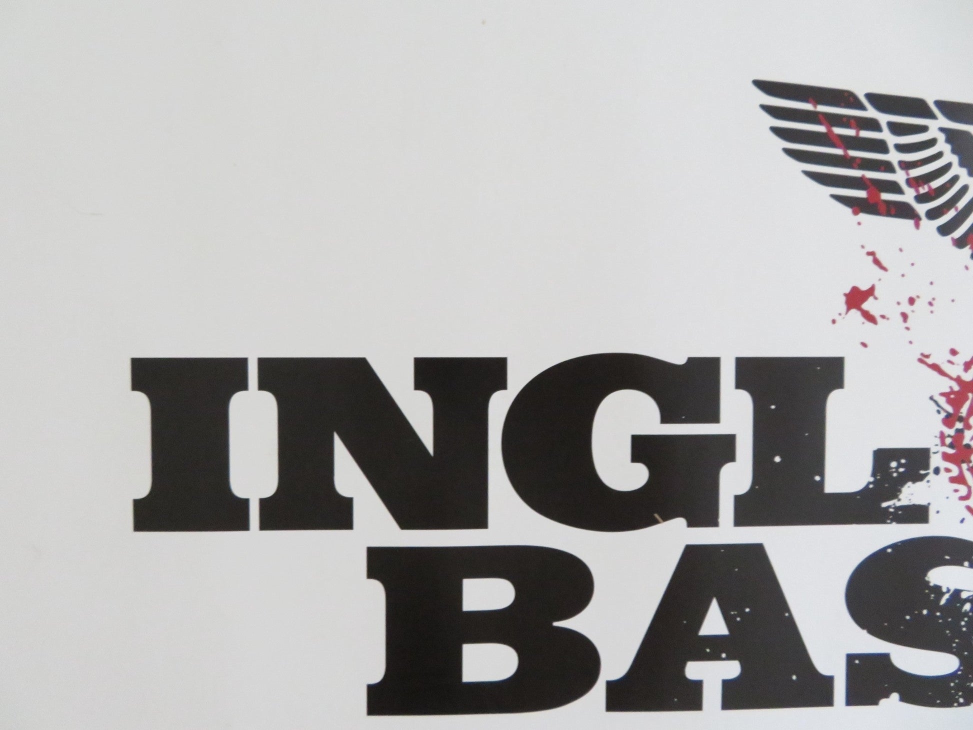 INGLOURIOUS BASTERDS - A UK QUAD (30"x 40") ROLLED POSTER TARANTINO B. PITT 2009 Rendezvous Cinema Movie posters