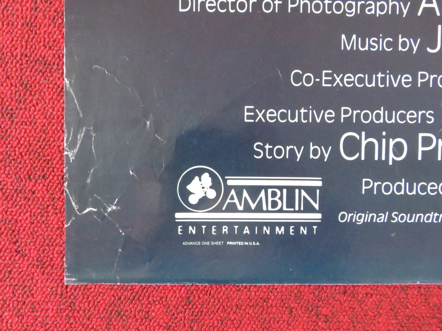 INNERSPACE FOLDED US ONE SHEET POSTER DENNIS QUAID MARTIN SHORT MEG RYAN 1987 Rendezvous Cinema Movie posters