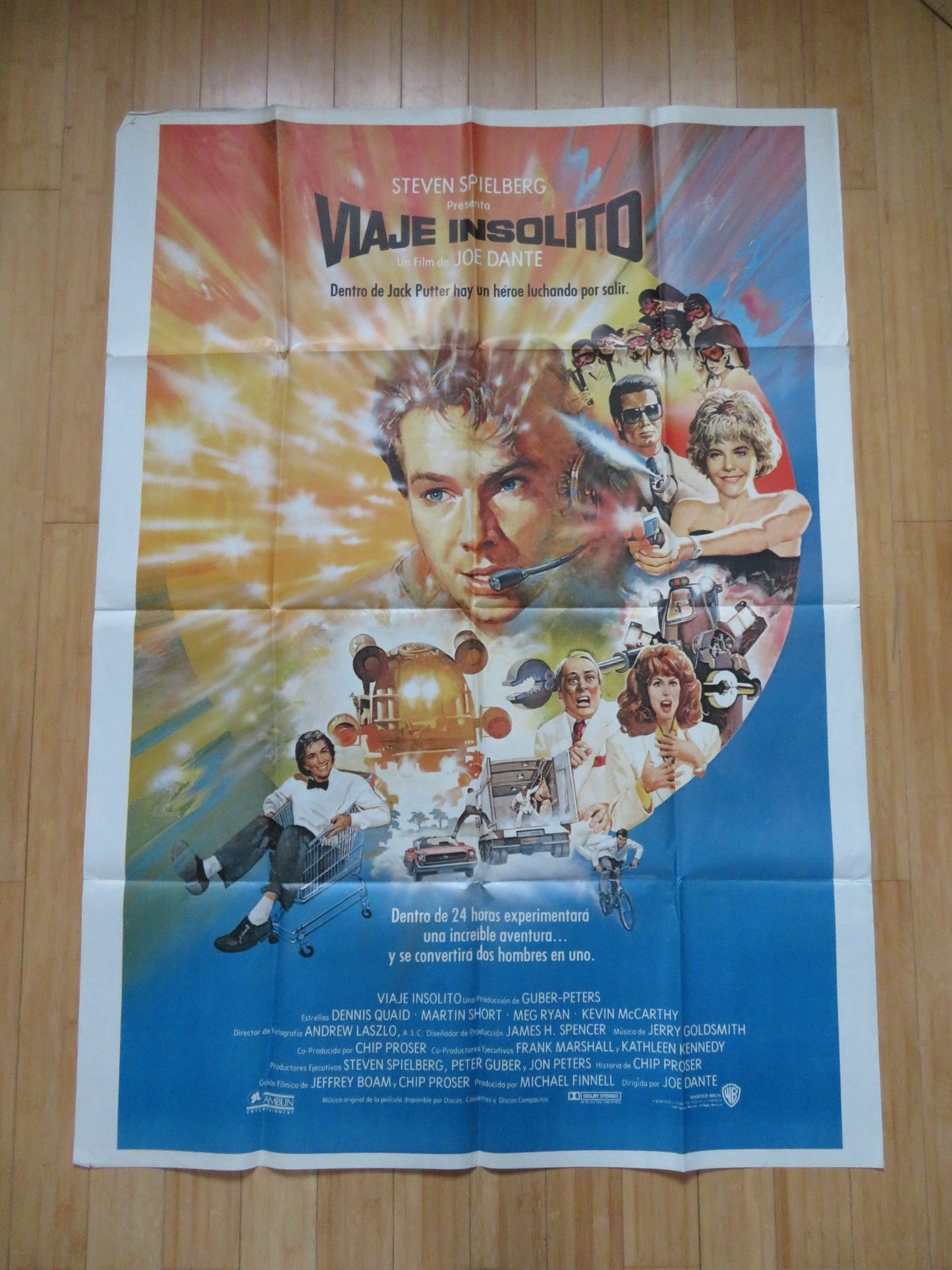 INNERSPACE POSTER (41"X 57") DENNIS QUAID MARTIN SHORT 1987 Rendezvous Cinema Movie posters