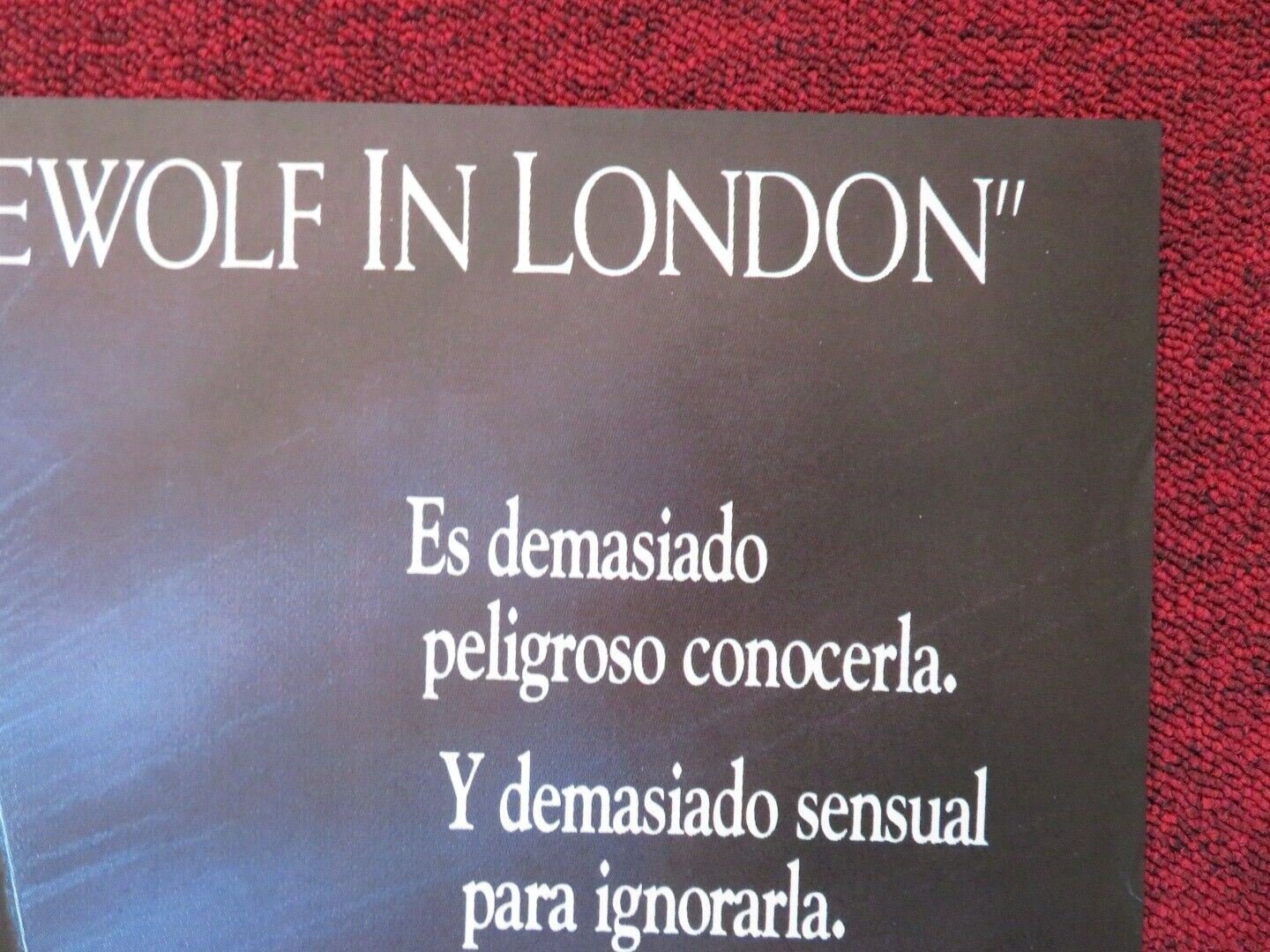 INNOCENT BLOOD ARGENTINA ONE SHEET POSTER JOHN LANDIS ANNE PARILLAUD 1992 - Rendezvous Cinema