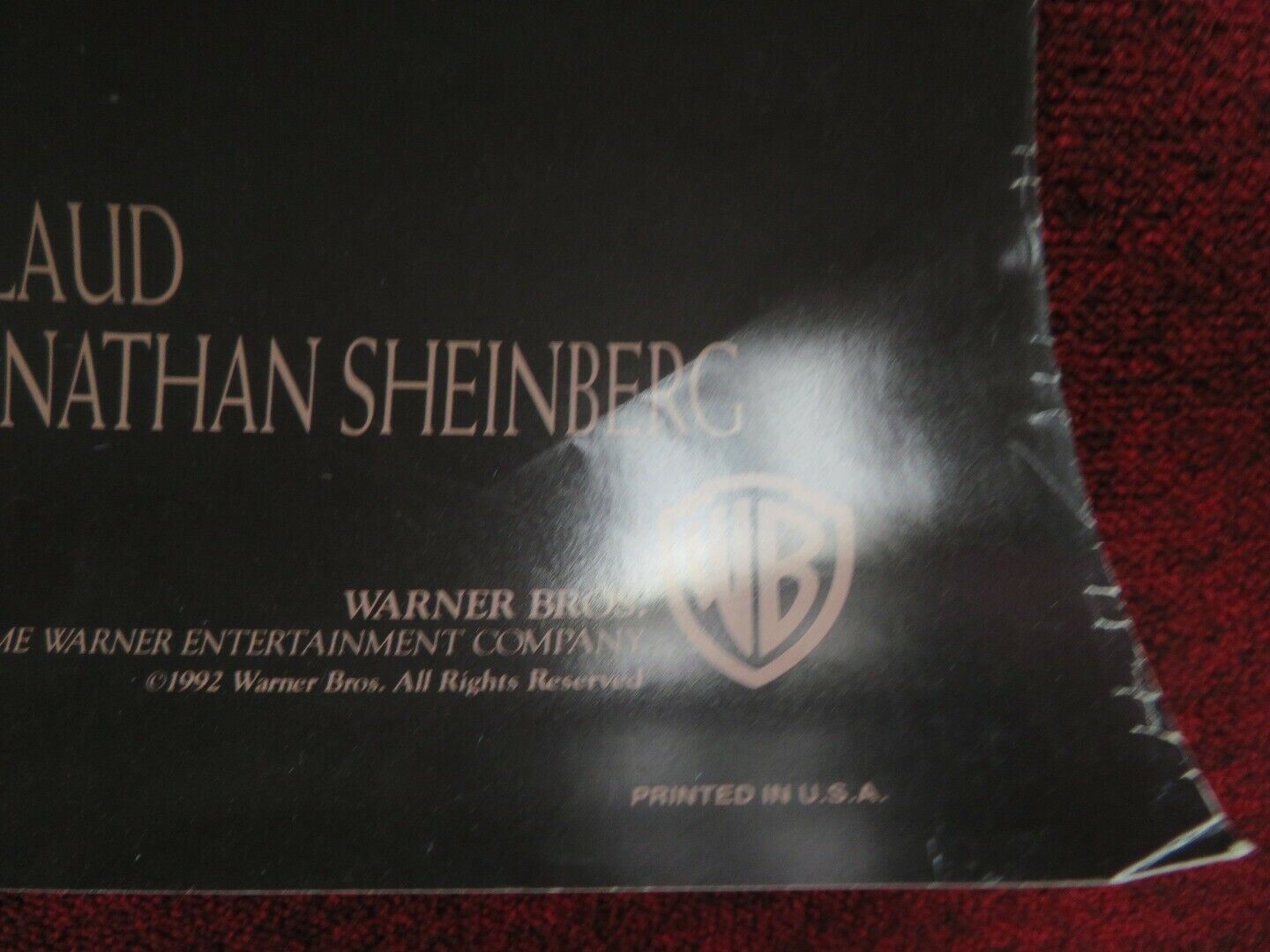 INNOCENT BLOOD FOLDED US ONE SHEET POSTER JOHN LANDIS 1992 Movie posters