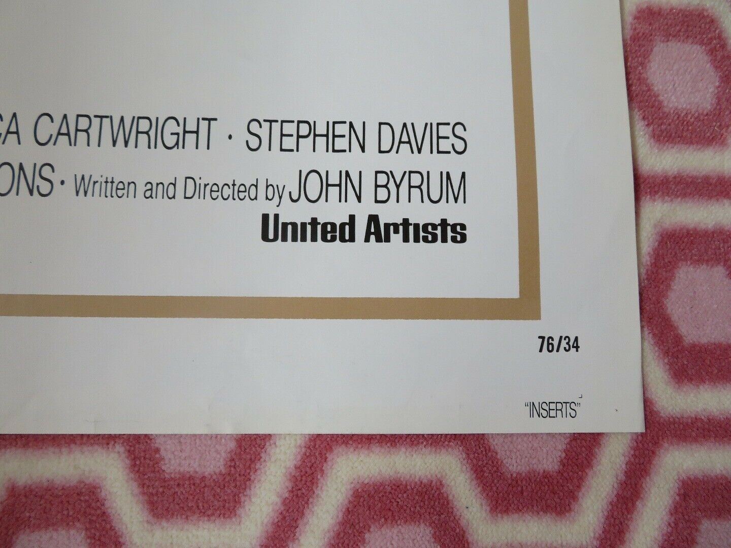 INSERTS US ORIGINAL ONE SHEET POSTER DREYFUSS HOSKINS HOLLYWOOD Movie posters