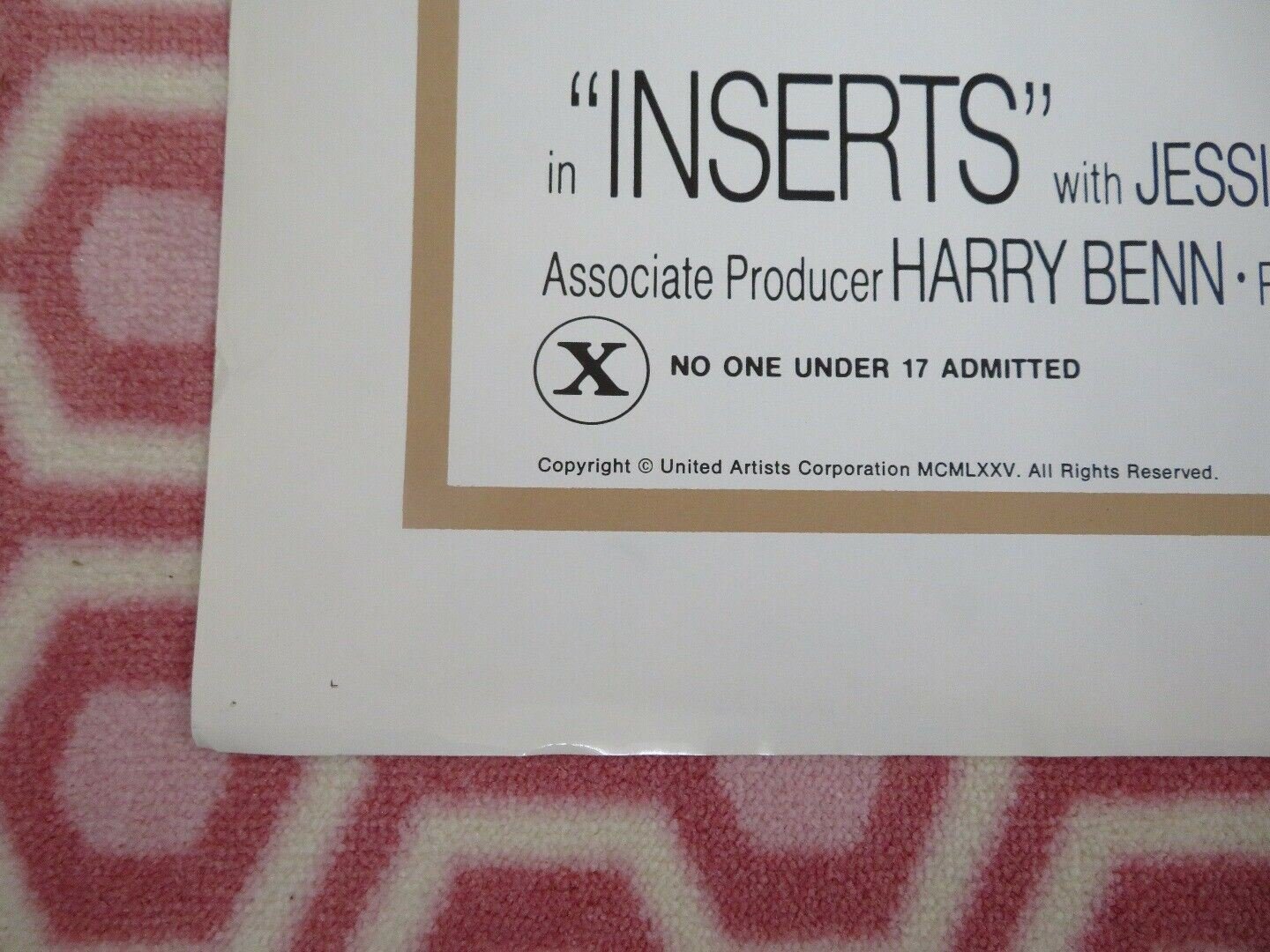 INSERTS US ORIGINAL ONE SHEET POSTER DREYFUSS HOSKINS HOLLYWOOD Movie posters