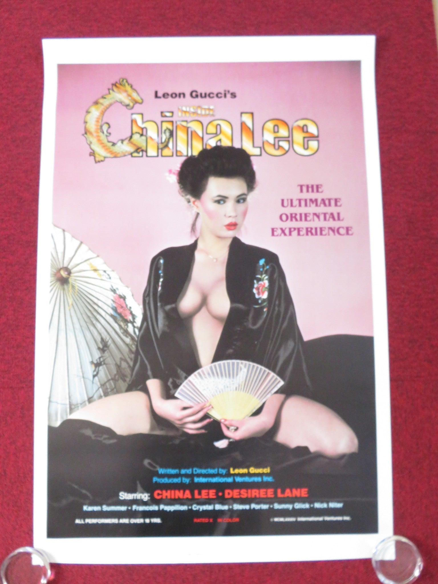 INSIDE CHINA LEE US ONE SHEET ROLLED POSTER KRISTARA BARRINGTON DESIREE LANE '84 Rendezvous Cinema Movie posters