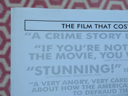 INSIDE JOB QUAD (30"x 40") ROLLED POSTER NARRATED MATT DAMON CHARLES FERGUSON Movie posters