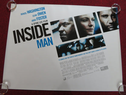 INSIDE MAN UK QUAD (30"x 40") ROLLED POSTER DENZEL WASHINGTON CLIVE OWEN 2006 Rendezvous Cinema Movie posters