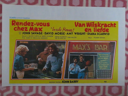 INSIDE MOVES BELGIUM (14"x 21") POSTER JOHN SAVAGE DAVID MORSE 1980 Movie posters