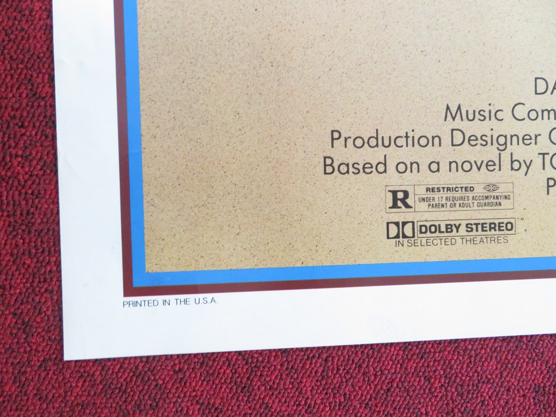 INSIDE MOVES FOLDED US ONE SHEET POSTER JOHN SAVAGE DAVID MORSE 1980 Rendezvous Cinema Movie posters