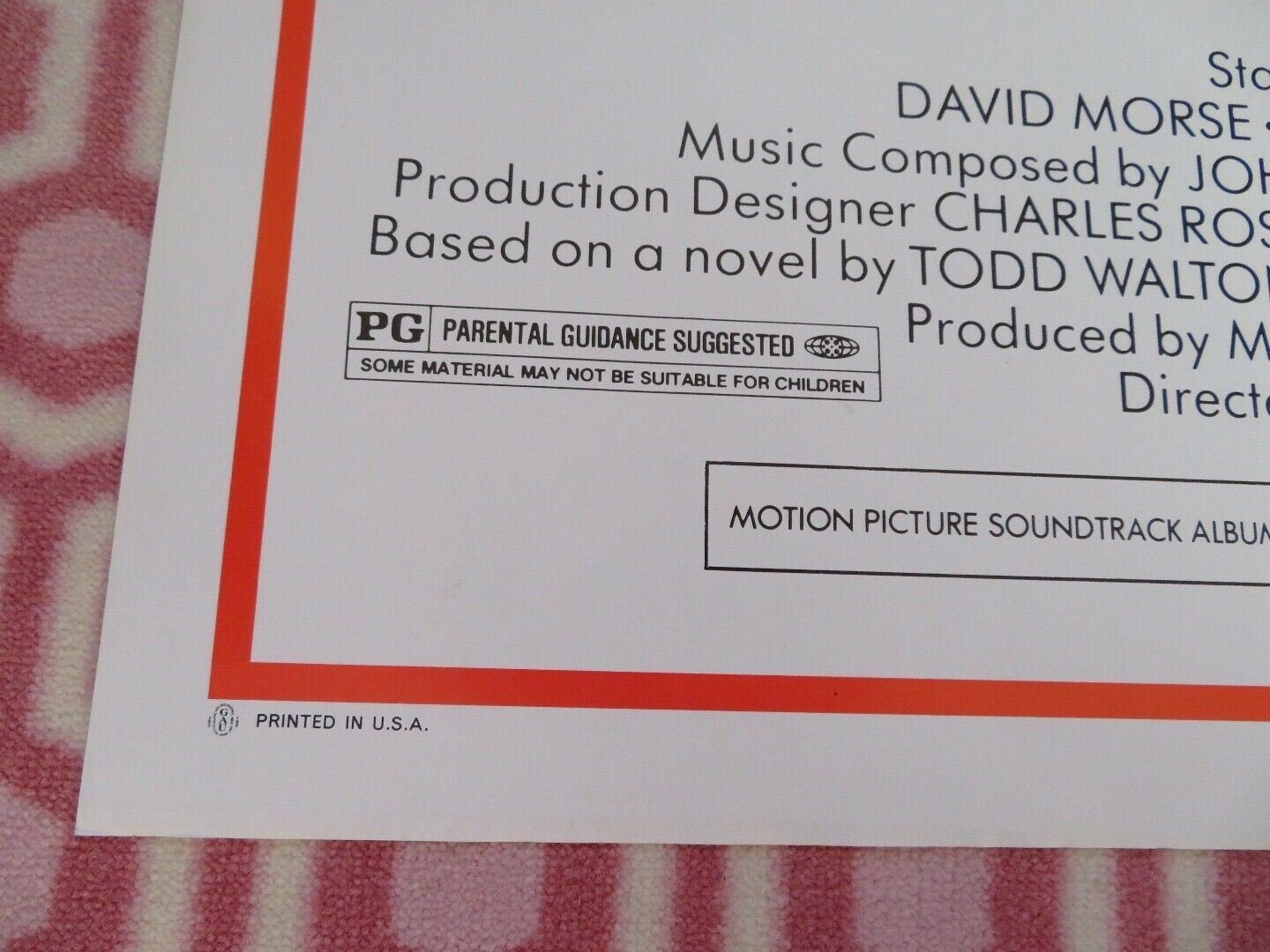 INSIDE MOVES US ONE SHEET POSTER JOHN SAVAGE DAVIS MORSE 1980 Movie posters