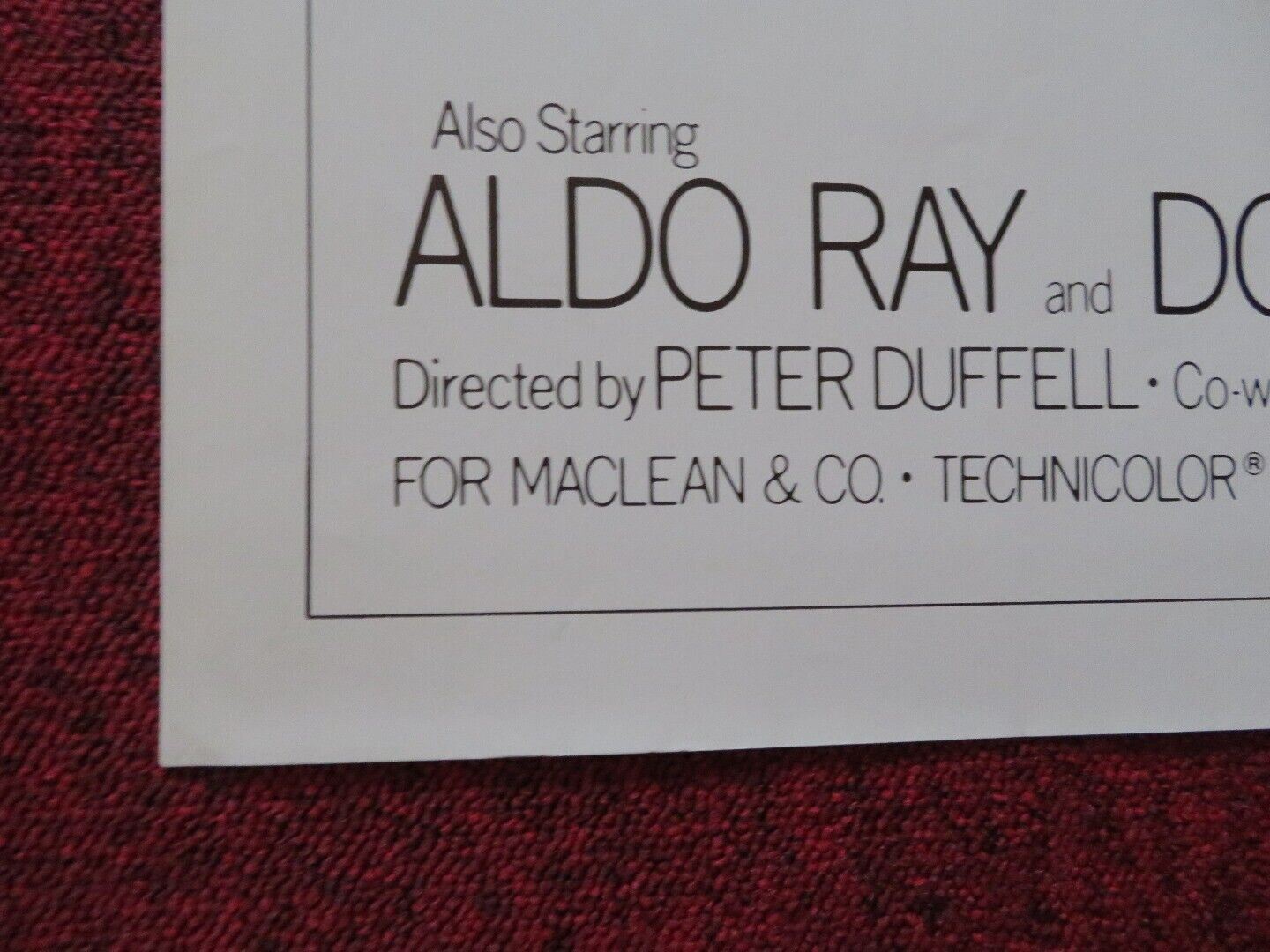 INSIDE OUT FOLDED US ONE SHEET POSTER TELLY SAVALAS JAMES MASON 1975 Movie posters