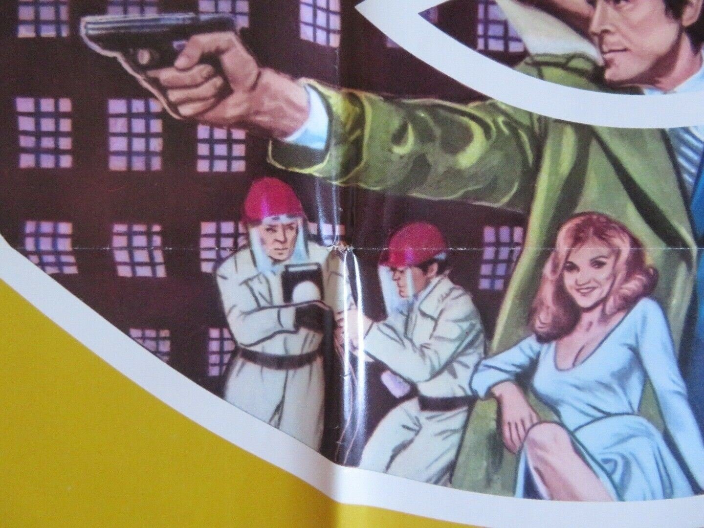 INSIDE OUT FOLDED US ONE SHEET POSTER TELLY SAVALAS ROBERT CULP 1975 Movie posters