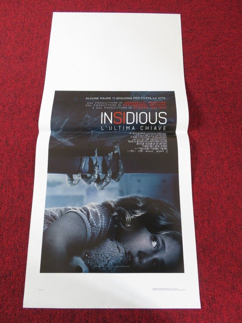 INSIDIOUS: THE LAST KEY ITALIAN LOCANDINA (27.5"x13") POSTER LIN SHAYE 2018 Movie posters