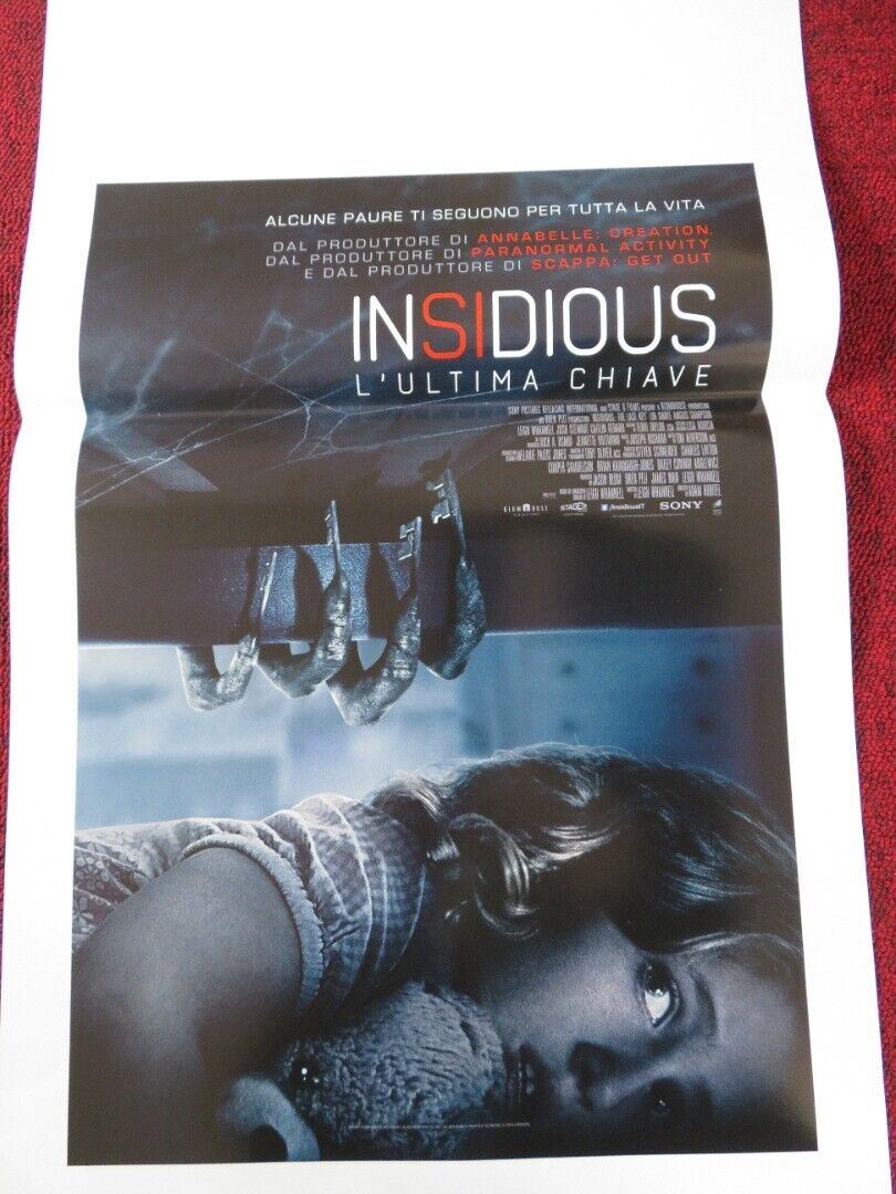 INSIDIOUS: THE LAST KEY ITALIAN LOCANDINA (27.5"x13") POSTER LIN SHAYE 2018 Movie posters