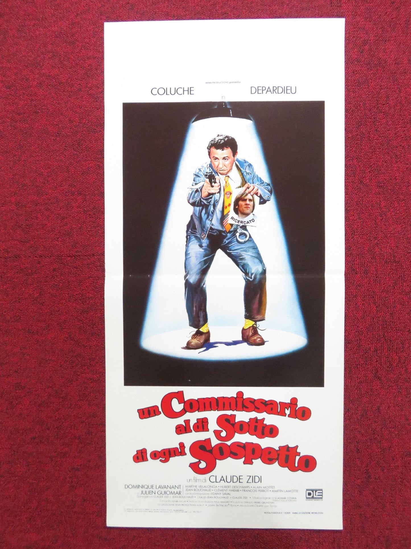 INSPECTOR BLUNDER ITALIAN LOCANDINA POSTER COLUCHE GERARD DEPARDIEU 1982 Rendezvous Cinema Movie posters