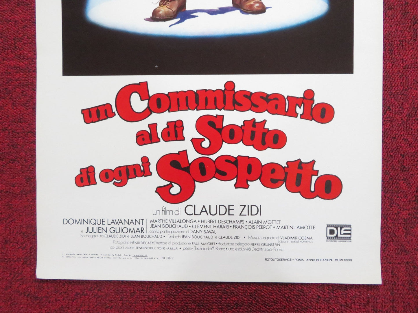 INSPECTOR BLUNDER ITALIAN LOCANDINA POSTER COLUCHE GERARD DEPARDIEU 1982 Rendezvous Cinema Movie posters