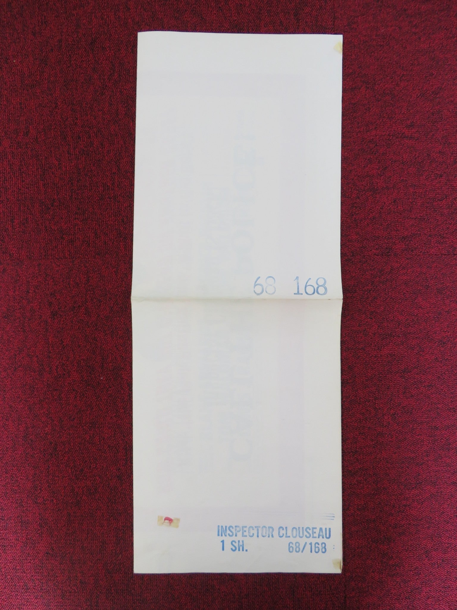 INSPECTOR CLOUSEAU FOLDED US ONE SHEET POSTER ALAN ARKIN FRANK FINLAY 1968 Rendezvous Cinema Movie posters