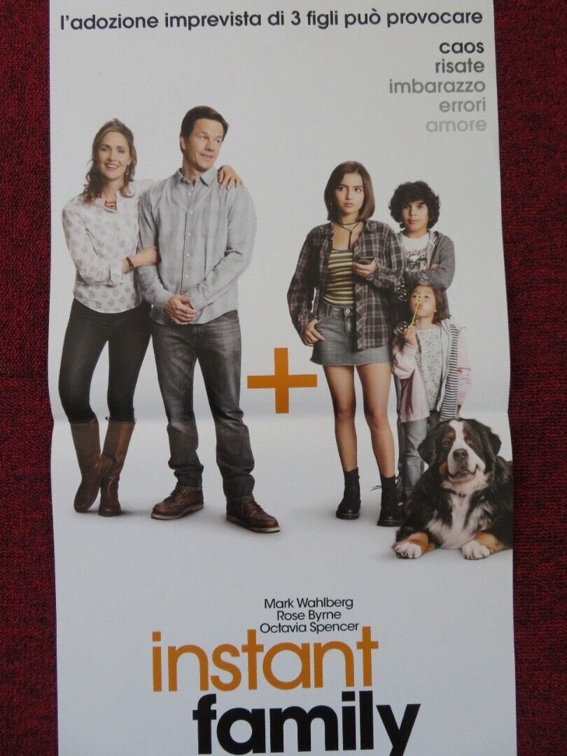 INSTANT FAMILY ITALIAN LOCANDINA (27"x13") POSTER M WAHLBERG R BYRNE 2018 Rendezvous Cinema Movie posters