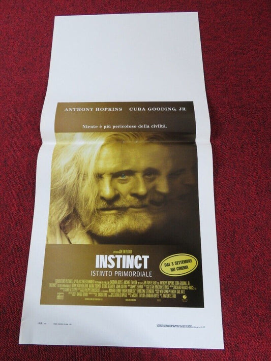 INSTINCT ITALIAN LOCANDINA (27.5"x13") POSTER ANTHONY HOPKINS 1999 Movie posters