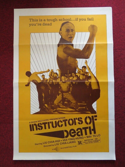 INSTRUCTORS OF DEATH / MARTIAL CLUB - KUNG FU US ONE SHEET ROLLED POSTER 1981 Movie posters