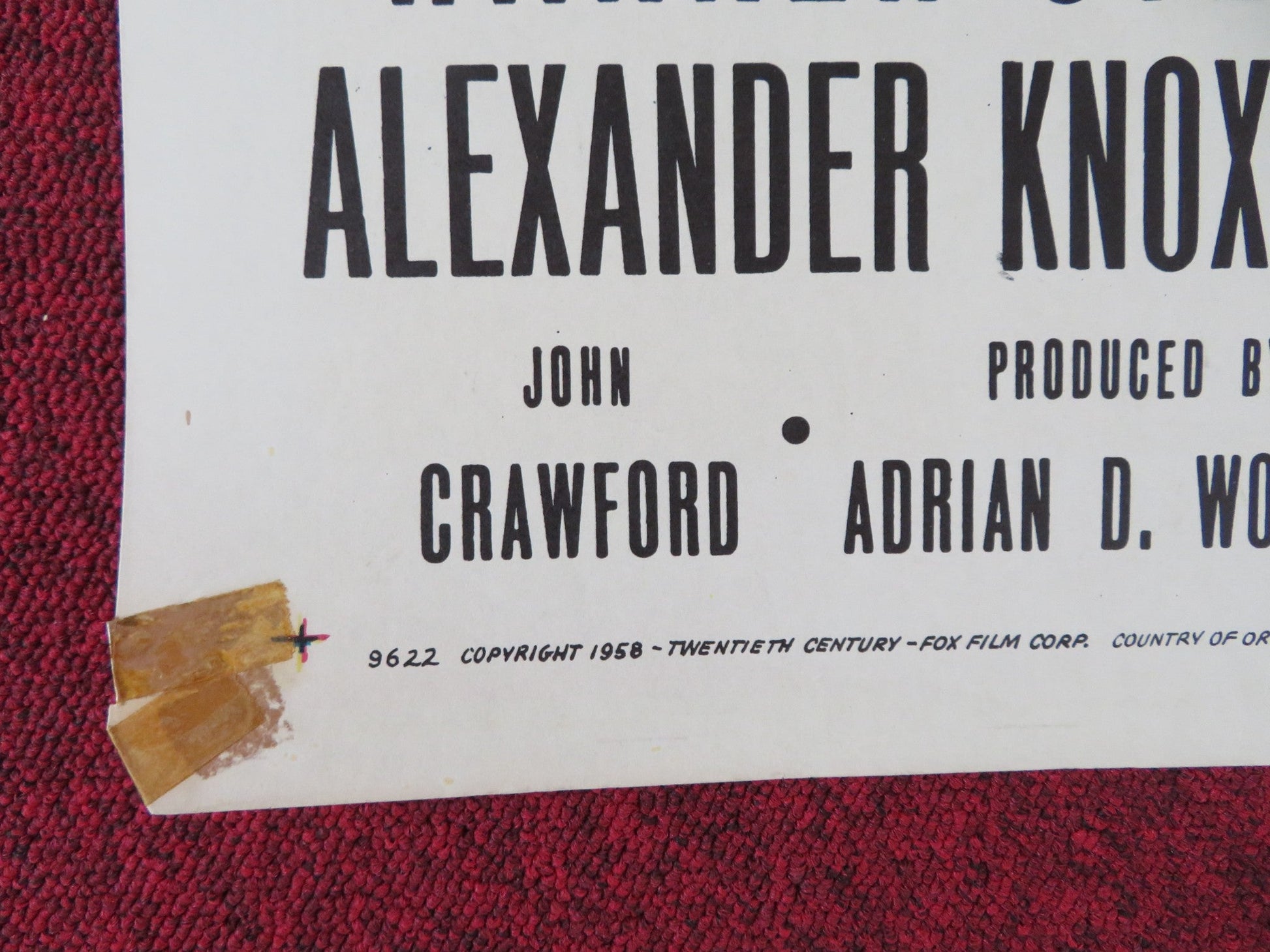 INTENT TO KILL FOLDED US ONE SHEET POSTER RICHARD TODD BETSY DRAKE 1958 Rendezvous Cinema Movie posters