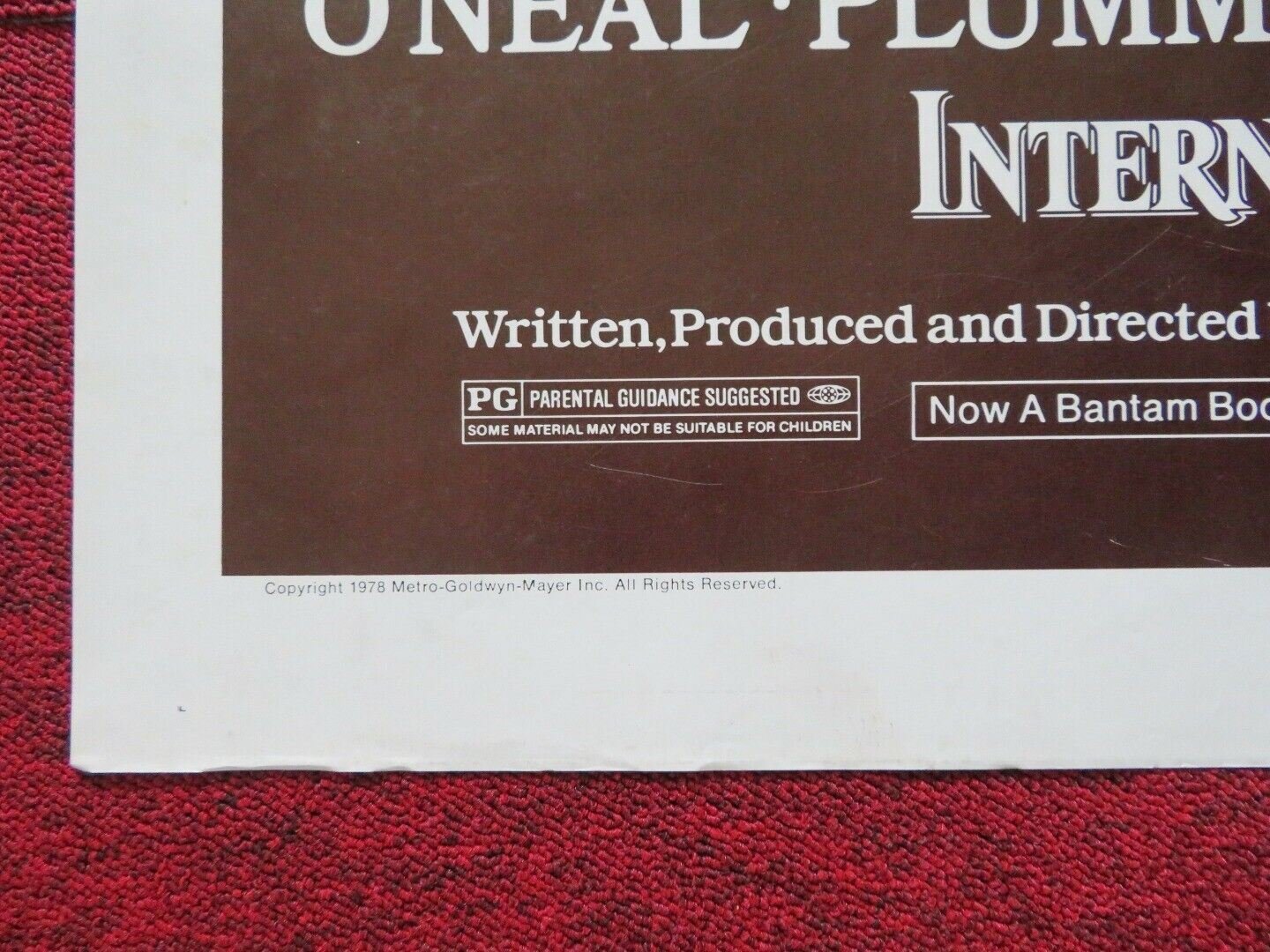 INTERNATIONAL VELVET - ADVANCED FOLDED US ONE SHEET POSTER ANTHONY HOPKINS '78G Movie posters